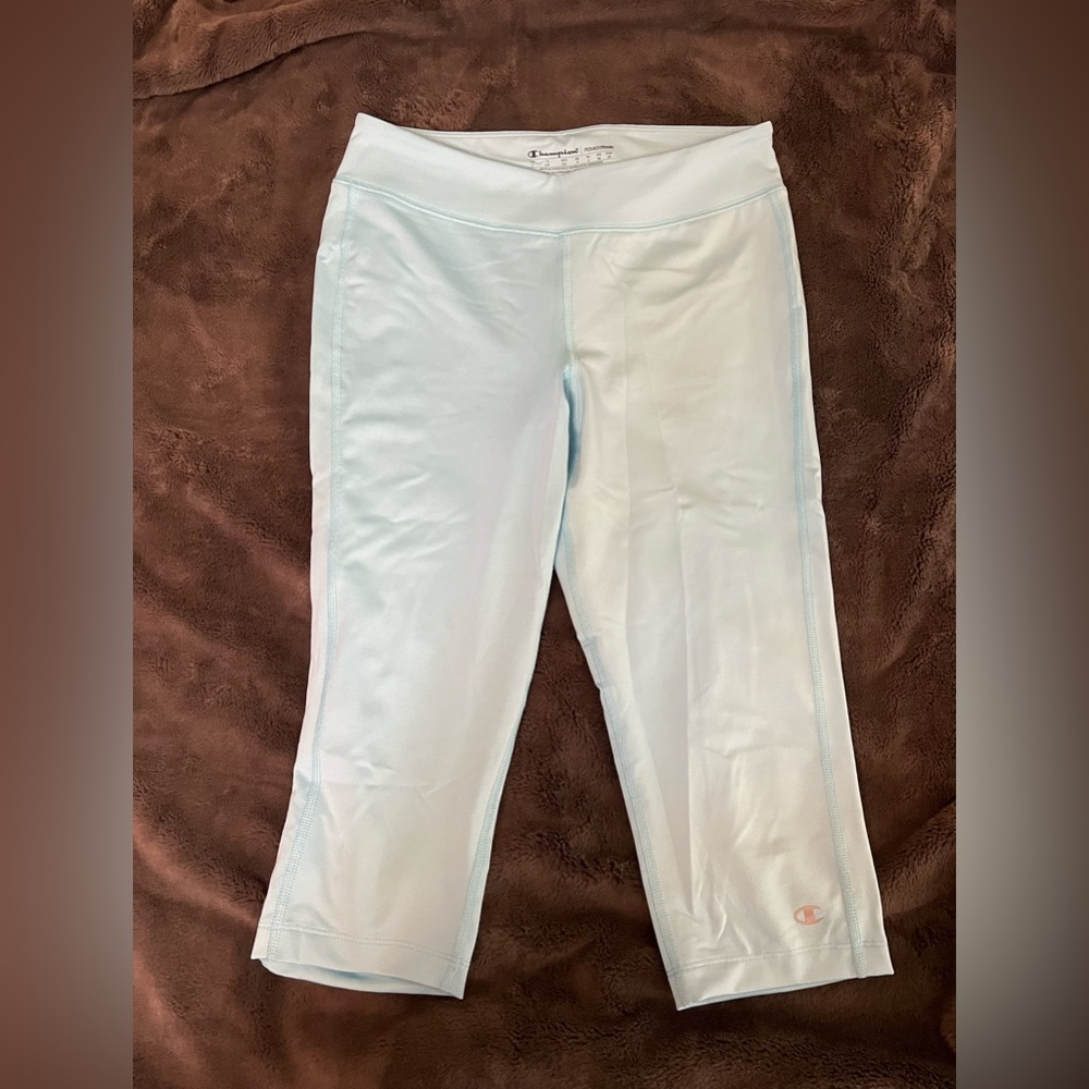 Champion light blue cropped leggings